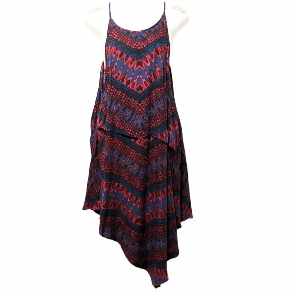 FREE PEOPLE Strappy Asymmetrical Hem Dress S